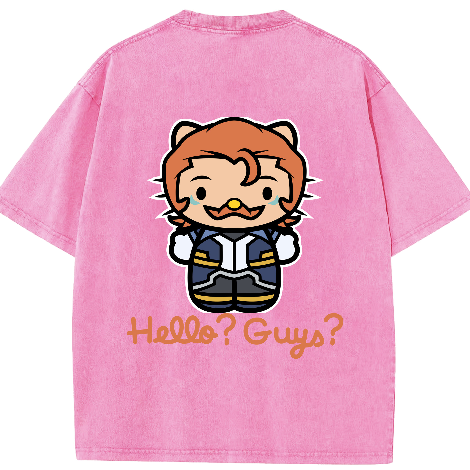 （画像用） Hello Kitty ハローキティ 綿100% ヴィンテージ風 半袖Tシャツ（背面プリント）